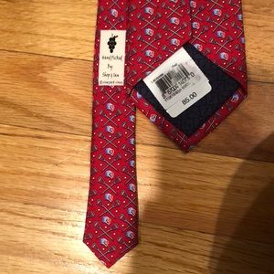 Vineyard Vines Red Lacrosse Tie NWT